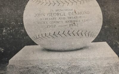 DRHS Week 10! George Desmond’s Baseball Monument at Devitt’s Field