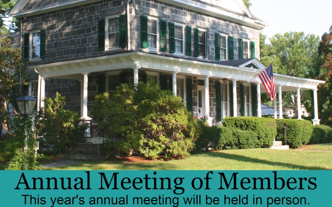 ANNUAL MEETING March 16, 2022, at 7 pm. 